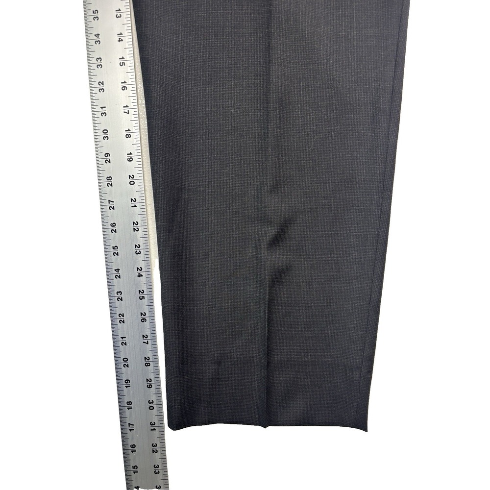 Jos A Bank 52L 46x31 Charcoal 2pc Pant Suit Traveler Tailored Fit Flat Front - Picture 15 of 16